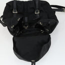 PRADA Backpack Nylon Black Silver Auth 171402-22