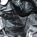 PRADA Backpack Nylon Black Silver Auth 171402-24