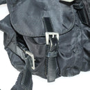 PRADA Backpack Nylon Black Silver Auth 171402-28