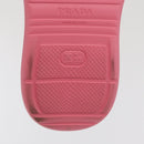 PRADA Slide Sandals Rubber Pink Auth 171405V-10