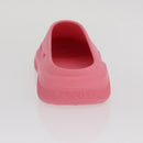 PRADA Slide Sandals Rubber Pink Auth 171405V-12