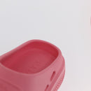 PRADA Slide Sandals Rubber Pink Auth 171405V-16