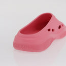 PRADA Slide Sandals Rubber Pink Auth 171405V-20