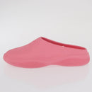 PRADA Slide Sandals Rubber Pink Auth 171405V-22