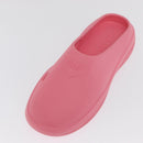 PRADA Slide Sandals Rubber Pink Auth 171405V-23