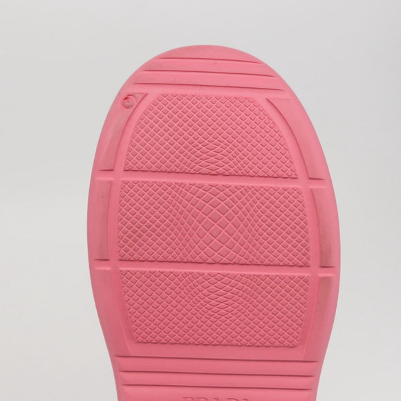 PRADA Slide Sandals Rubber Pink Auth 171405V