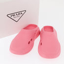 PRADA Slide Sandals Rubber Pink Auth 171405V-36