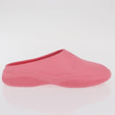 PRADA Slide Sandals Rubber Pink Auth 171405V-4