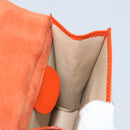 GUCCI Shoulder Bag Patent leather Orange Silver Auth 171407-18