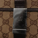 GUCCI GG Canvas Waist bag Beige Silver 131236 Auth 171409-9