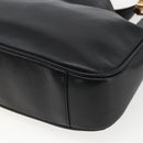GUCCI Bamboo Shoulder Bag Leather 2way Black Gold 001 2058 1638 Auth 171417-17