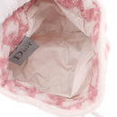 Christian Dior Trotter Canvas Pouch Pile Pink Auth 171427V-10