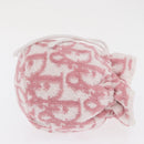 Christian Dior Trotter Canvas Pouch Pile Pink Auth 171427V-3