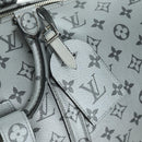 LOUIS VUITTON Monogram Keepall Bandouliere 50 Bag Silver M43848 Auth 171441SAM-21