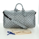 LOUIS VUITTON Monogram Keepall Bandouliere 50 Bag Silver M43848 Auth 171441SAM-12