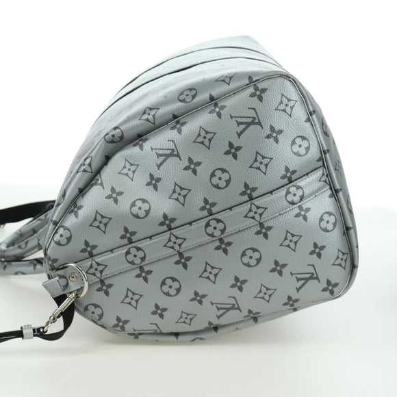 LOUIS VUITTON Monogram Keepall Bandouliere 50 Bag Silver M43848 Auth 171441SAM