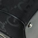 GUCCI GG Canvas Boston Bag 2way Black Silver 739581 Auth 171443SAM-20