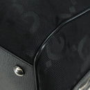 GUCCI GG Canvas Boston Bag 2way Black Silver 739581 Auth 171443SAM-21