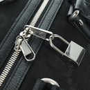 GUCCI GG Canvas Boston Bag 2way Black Silver 739581 Auth 171443SAM-23