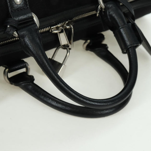 GUCCI GG Canvas Boston Bag 2way Black Silver 739581 Auth 171443SAM