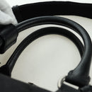 GUCCI GG Canvas Boston Bag 2way Black Silver 739581 Auth 171443SAM-14