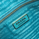 PRADA Hand Bag Safiano leather Gold Emerald Green Auth 171445V-22