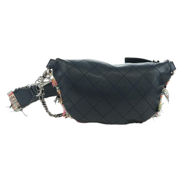 CHANEL Matelasse Chain Bag Tweed 2way Multicolor Silver CC Auth 171446SAM - 0