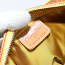 Christian Dior Trotter Canvas Romantic Bag PVC Beige Silver Auth 171447V-18