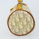 Christian Dior Trotter Canvas Romantic Bag PVC Beige Silver Auth 171447V-3