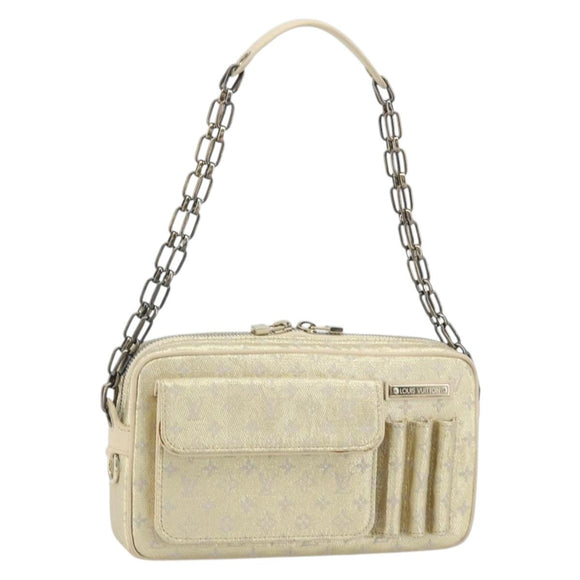 LOUIS VUITTON Monogram Shine McKenna Shoulder Bag Gold M92363 LV Auth 171448A