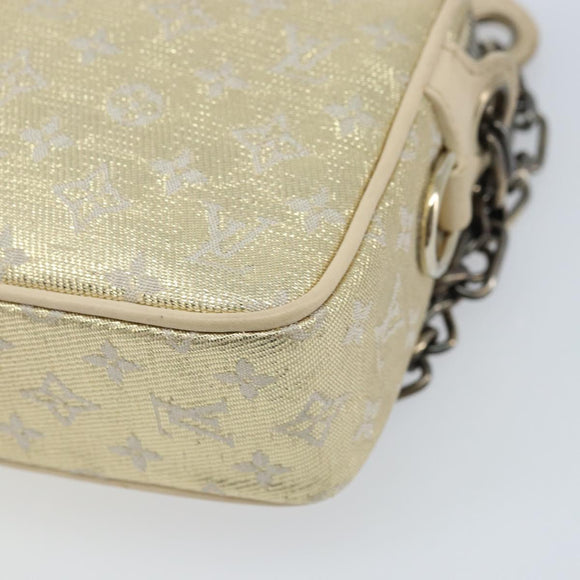 LOUIS VUITTON Monogram Shine McKenna Shoulder Bag Gold M92363 LV Auth 171448A