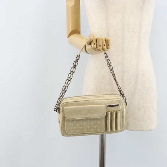 LOUIS VUITTON Monogram Shine McKenna Shoulder Bag Gold M92363 LV Auth 171448A