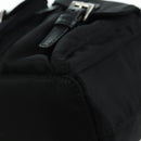 PRADA Chain Shoulder Bag Nylon Black Silver Auth 171449M-12