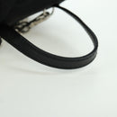 PRADA Chain Shoulder Bag Nylon Black Silver Auth 171449M-15