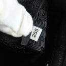 PRADA Chain Shoulder Bag Nylon Black Silver Auth 171449M-27