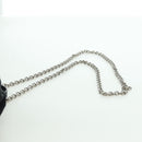 PRADA Chain Shoulder Bag Nylon Black Silver Auth 171449M-8
