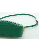 Miu Miu Matelasse Chain Shoulder Bag Leather 2way Green Gold Auth 171450SAM-15