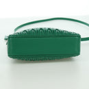 Miu Miu Matelasse Chain Shoulder Bag Leather 2way Green Gold Auth 171450SAM-5