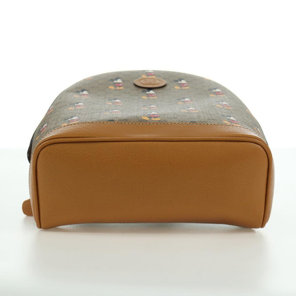 GUCCI Micro GG Supreme Disney Backpack PVC Beige Gold 552884 Auth 171451SAM