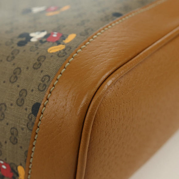 GUCCI Micro GG Supreme Disney Backpack PVC Beige Gold 552884 Auth 171451SAM