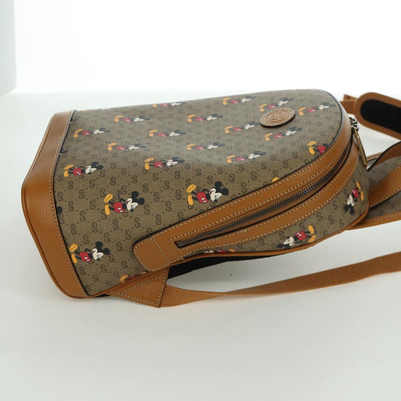 GUCCI Micro GG Supreme Disney Backpack PVC Beige Gold 552884 Auth 171451SAM