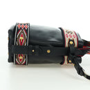 Christian Dior Shoulder Bag Leather 2way Black Gold Auth 171453SAV-4
