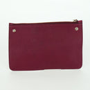 Salvatore Ferragamo Gancini Hand Bag Leather 2way Purple Gold Auth 171454A-26