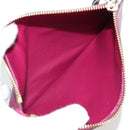 Salvatore Ferragamo Gancini Hand Bag Leather 2way Purple Gold Auth 171454A-29