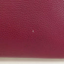 Salvatore Ferragamo Gancini Hand Bag Leather 2way Purple Gold Auth 171454A-3
