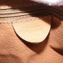 CELINE Macadam Canvas Hand Bag PVC Leather Brown Gold Auth 171455V-12