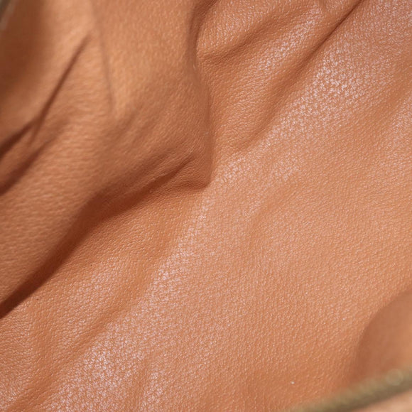 CELINE Macadam Canvas Hand Bag PVC Leather Brown Gold Auth 171455V