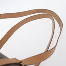 CELINE Macadam Canvas Hand Bag PVC Leather Brown Gold Auth 171455V-8