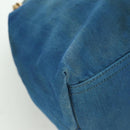 GUCCI Soho Chain Shoulder Bag Canvas Blue Gold 308982 Auth 171460-15