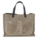 FENDI Handtas Canvas Beige Auth 171462V-13